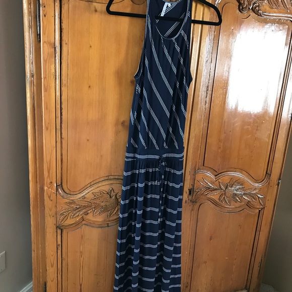 Michael Stars Stripe Midi length Casual Dress - Picture 4 of 7